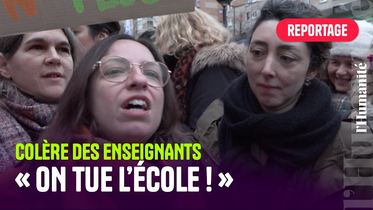 À Paris, la colère et l'écœurement des enseignants face à la fermeture de classes