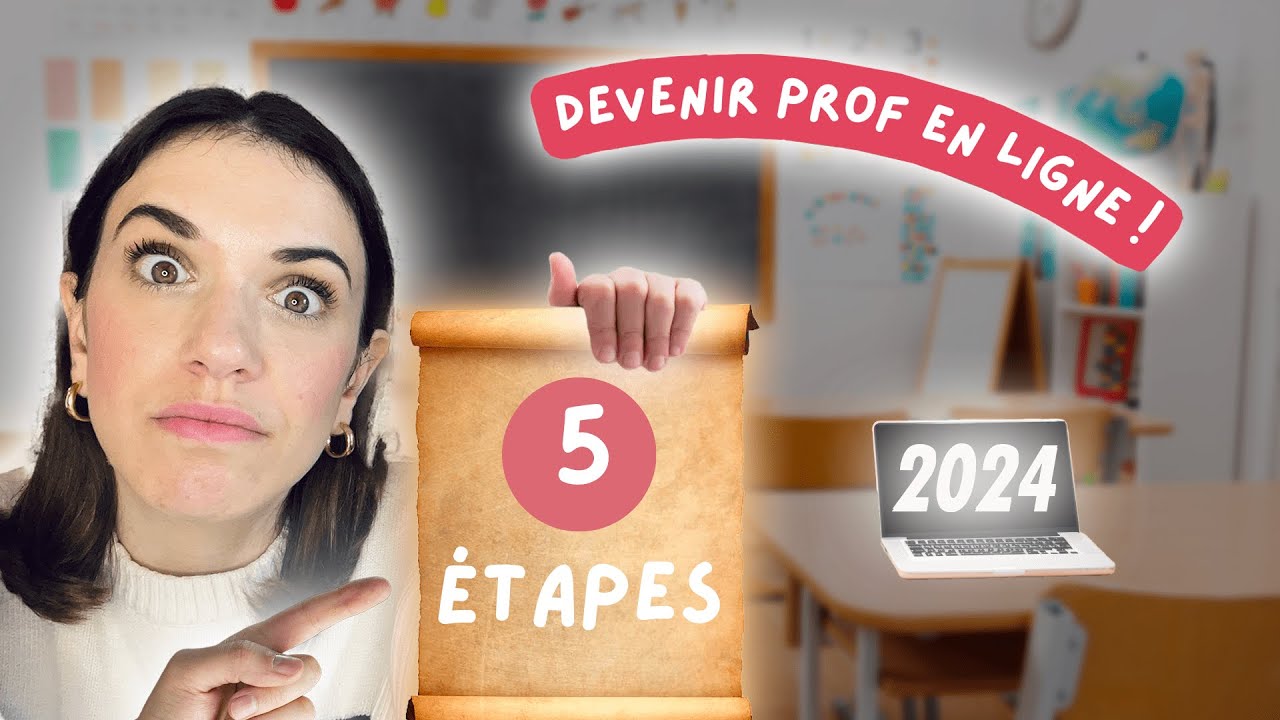Comment devenir prof en ligne en 2024 ? 5 étapes essentielles