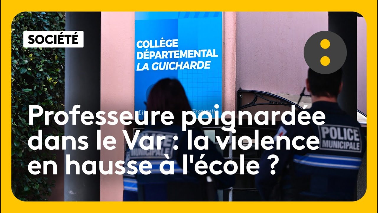"Sur le terrain" : professeure poignardée dans le Var, la violence en hausse à l'école ?