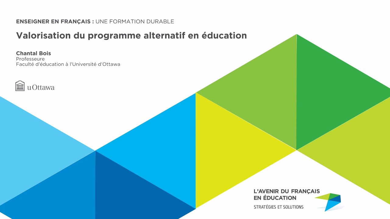 Valorisation de la formation à l’enseignement à temps partiel à distance en français - uOttawa