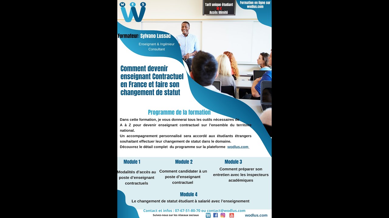 Comment devenir enseignant Contractuel en France et faire #sonchangementdestatut