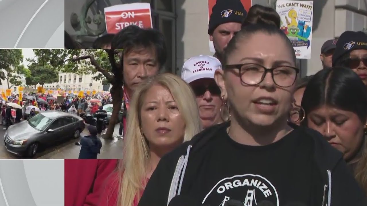 Watch: San Francisco Unified teachers hold briefing on 4th day of strike