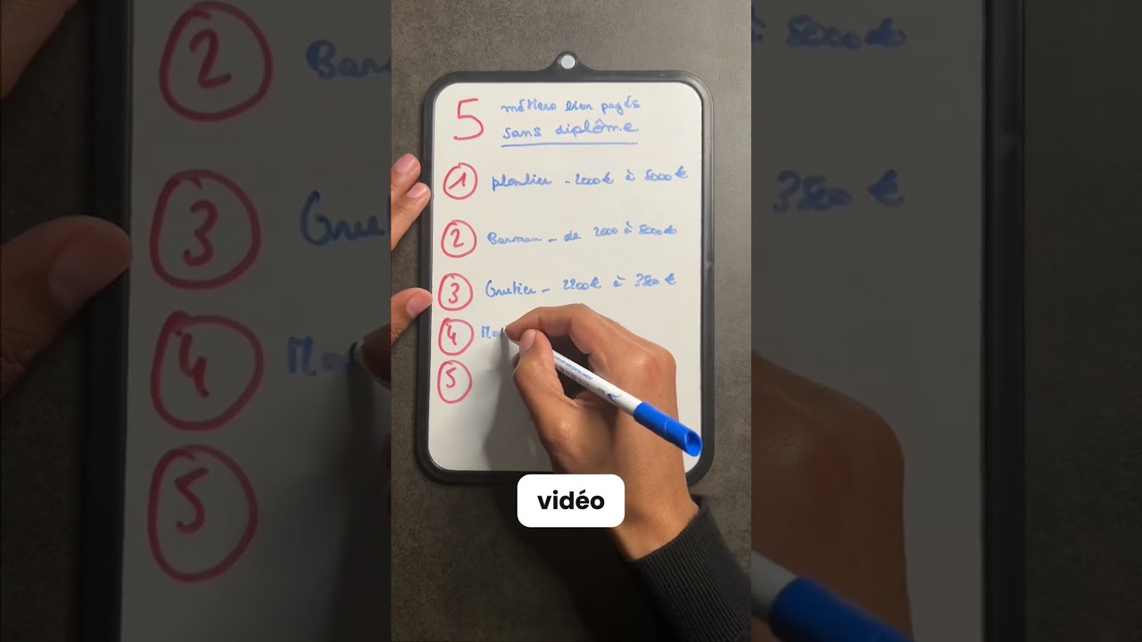 5 métiers bien payés sans diplôme