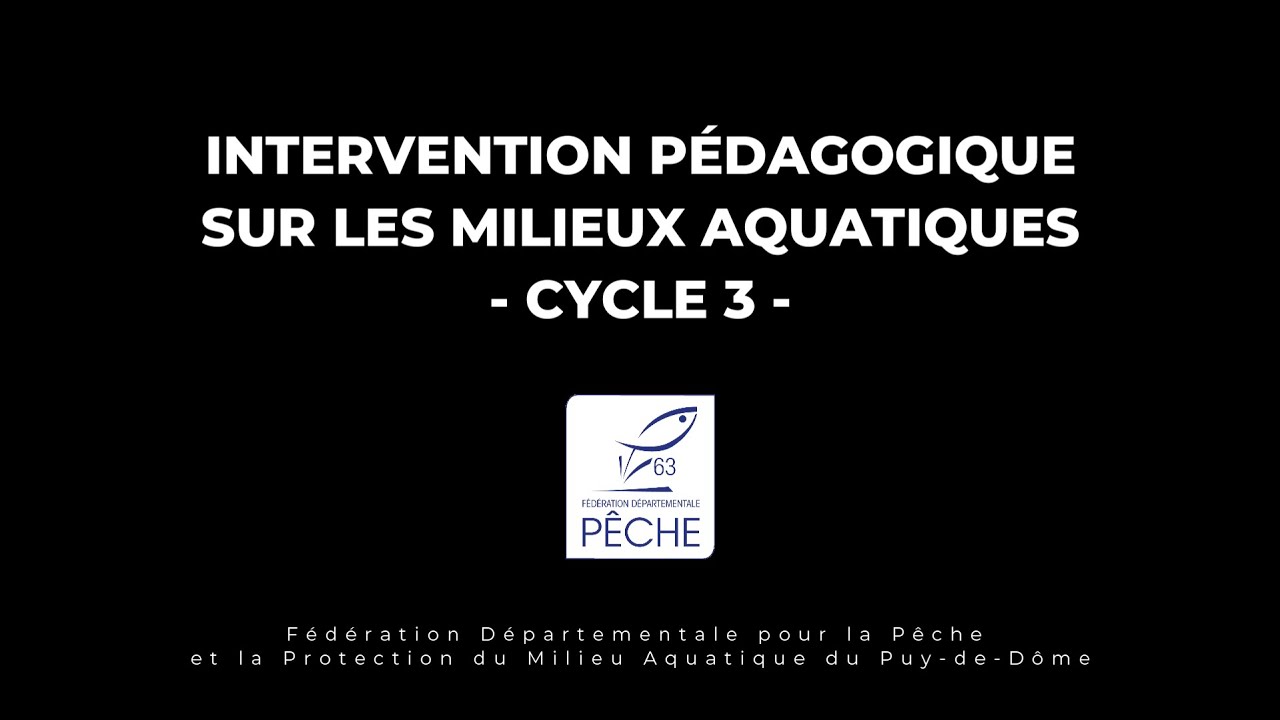 INTERVENTION PÉDAGOGIQUE SUR LES MILIEUX AQUATIQUES