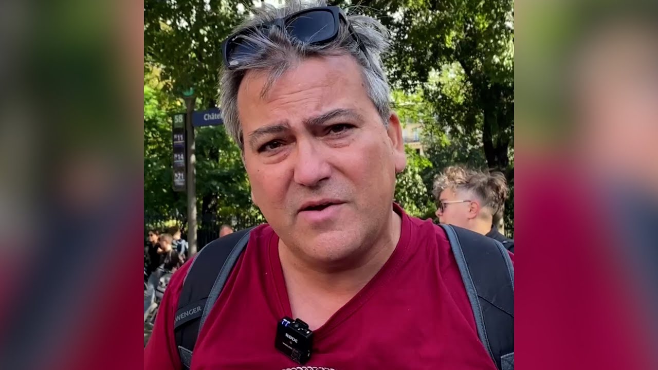 10 septembre : « Cette dette, ce n'est pas notre dette », estime Marc, prof venu manifester à Paris