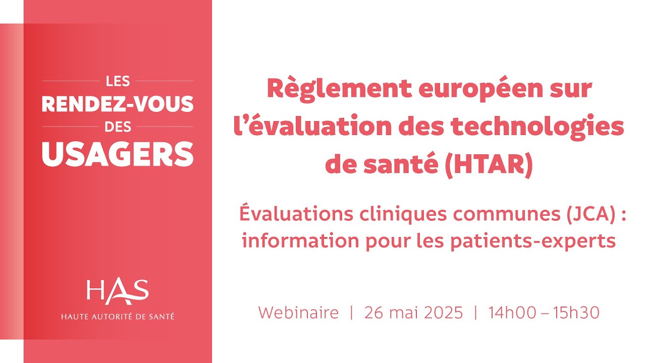 Evaluations cliniques communes (JCA) : Information pour les patients-experts