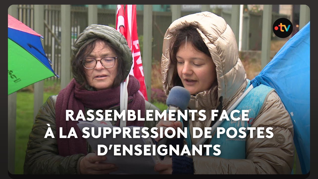 Ils se mobilisent face à la menace de suppressions de postes d'enseignants pour la rentrée 2026